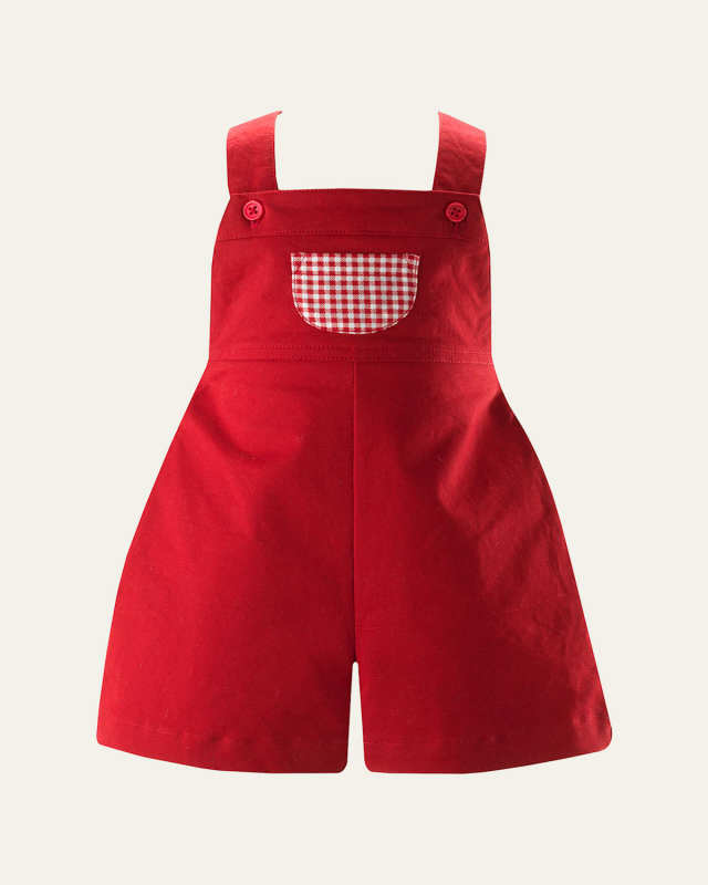 Boy's Gingham Shirt & Dungaree Set, Size, Size 6M-